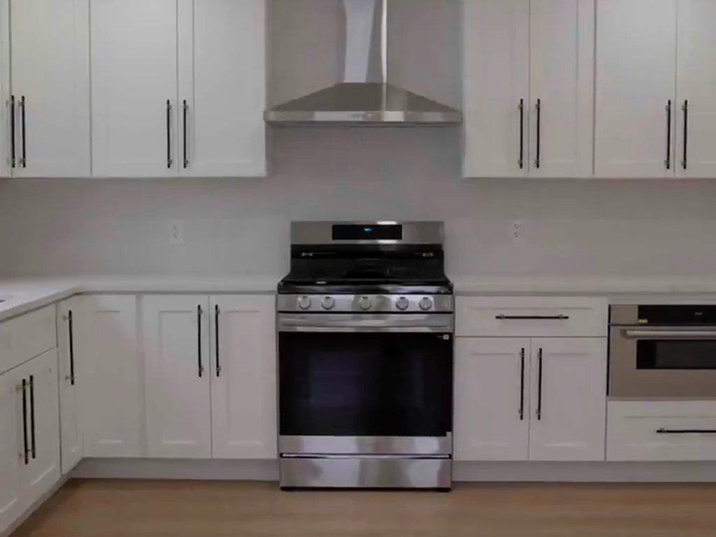 Renovated kitchen in a home listed for sale